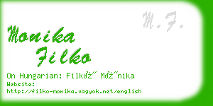 monika filko business card